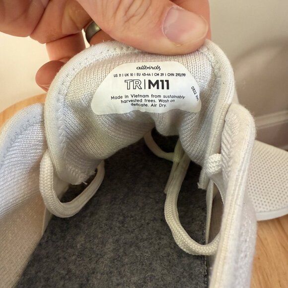 allbirds Tree Running mesh shoes SZ 11 - Picture 8 of 9